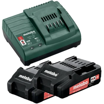 Metabo 12 V 2 x 2,0 Ah  Tip acumulator: Li-Ion, Tensiune acumulator: 12 V, Capacitate acumulator: 2 x 2 Ah