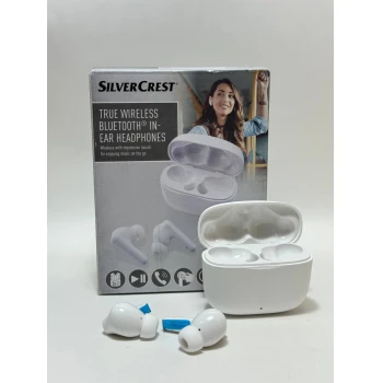 Casti SilverCrest True Wireless Bluetooth In-Ear White