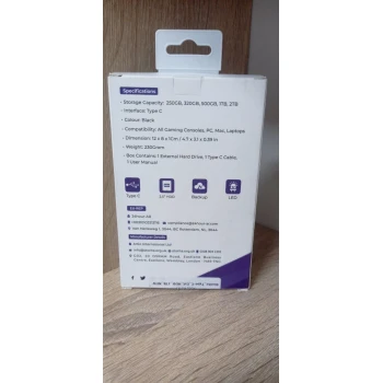 Hard disk extern Storite 1TB Type-C USB 3.1