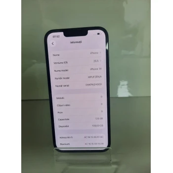 Telefon Apple iPhone 14 128 GB Midnight
