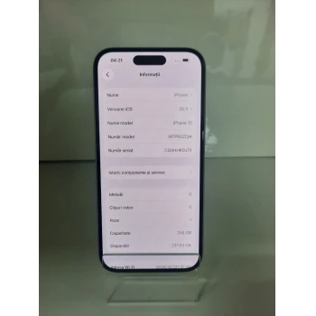 Telefon Apple iPhone 15 256 GB White