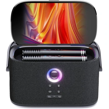 Masina de karaoke cu 2 microfone Ikarao X0026VIWLN