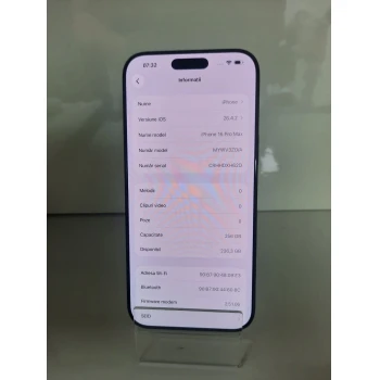 Telefon Apple iPhone 16 Pro Max 256 GB Graphite