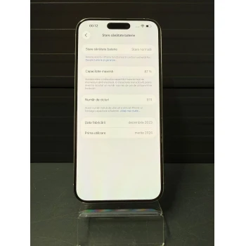 Telefon Apple iPhone 15 Pro Max 256 GB White
