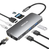 Periferice PC Hub Multifunctional Mokin 9 in 1 USB,TYPE-C