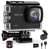 Aparat foto Action Camera A16 4K 60FPS Black