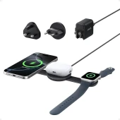 Stație de încărcare wireless 3 în 1 compatibilă cu Anker MagSafe