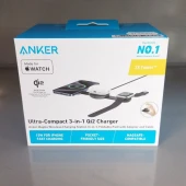 Stație de încărcare wireless 3 în 1 compatibilă cu Anker MagSafe