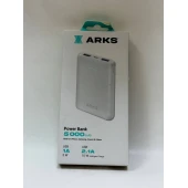 Baterie Externa Arks 5000 mAh USB 1 A 5 W USB 2.1 10 W White