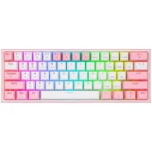 Tastatura Gaming Fizz Pro K616-Rgb, White-Pink, Fullbox