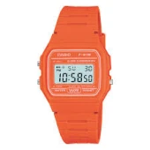Ceas Casio F-91W Alarm Chronograph Orange