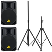 Sistem audio Behringer: 2x B212D + 2x B1200D-PRO + Mixer Xenyx X1204 USB