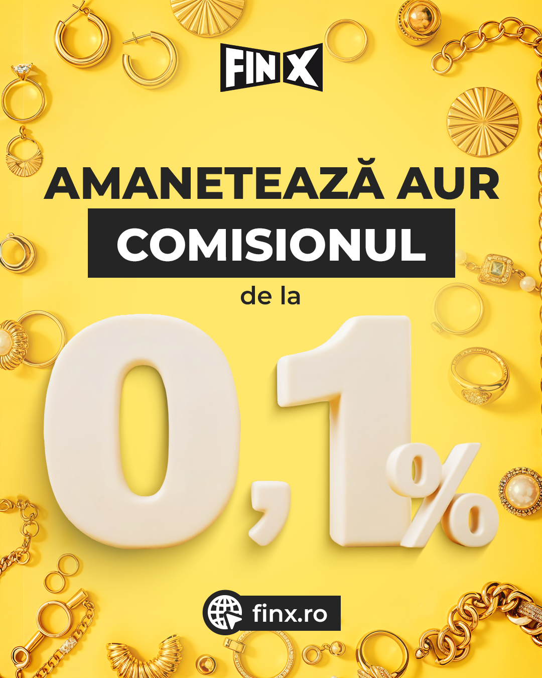 FinX – amanet aur cu comision de la 0,1%
